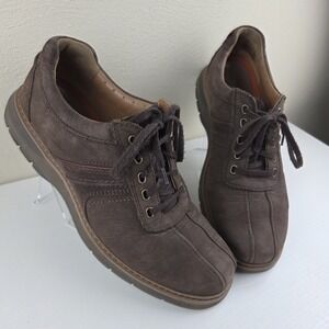 Clarks Unstructured Un Ramble Go Brown Nubuck Leather Casual Sneaker Shoes Sz 11